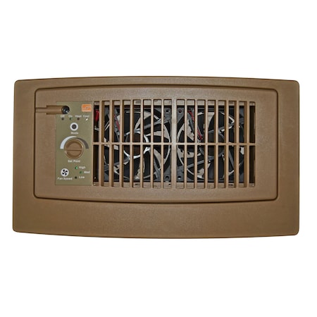 Suncourt Flush Fit Register Booster Fan with Adaptor Plate - Brown HC500-BPL